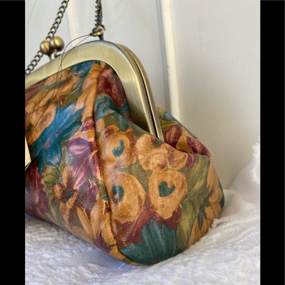 Patricia Nash*Fresco Bouquet* Mia Frame• Kiss Lock•Satchel•NWT - Picture 3 of 11